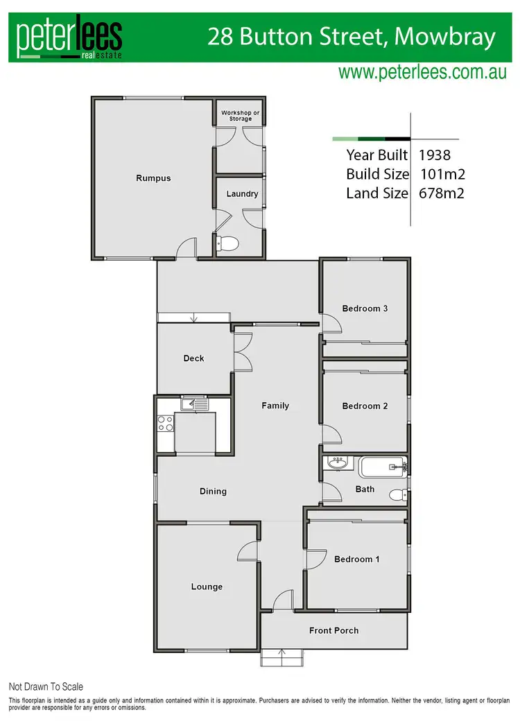 Floorplan of Homely house listing, 28 Button Street, Mowbray TAS 7248
