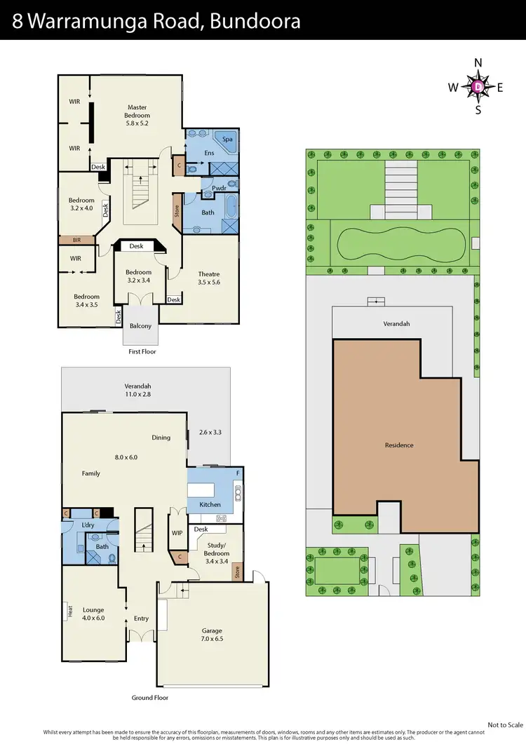 Floorplan of Homely house listing, 8 Warramunga Road, Bundoora VIC 3083
