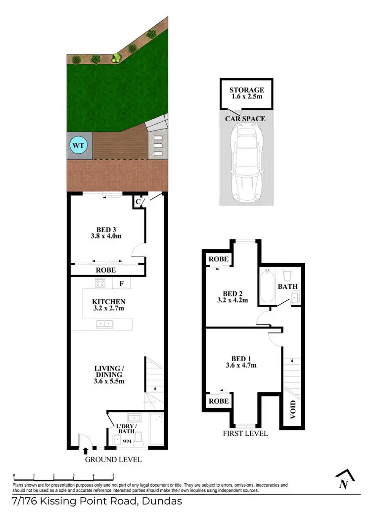 Floorplan of Homely townhouse listing, 7/176 Kissing Point Road, Dundas NSW 2117