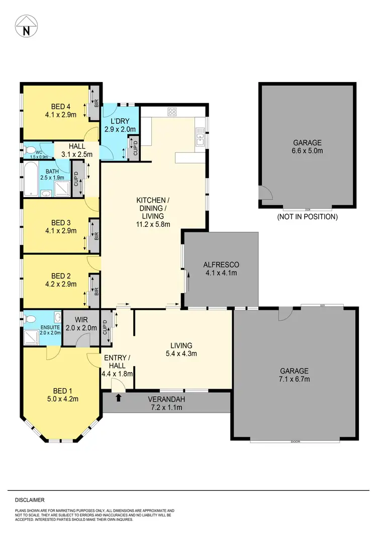 Floorplan of Homely house listing, 124 Mansfield Avenue, Mount Clear VIC 3350