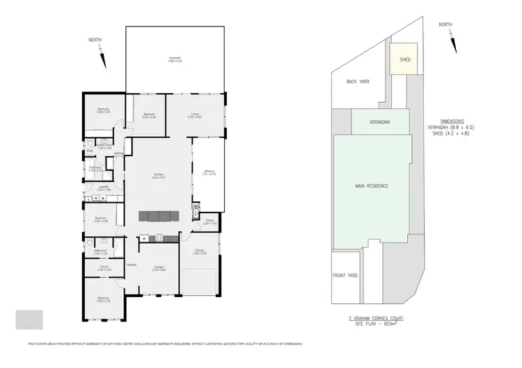 Floorplan of Homely house listing, 2 Graham Cornes Court, Whyalla Norrie SA 5608