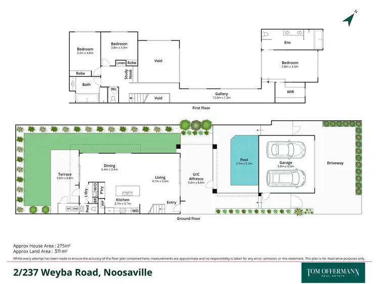 Floorplan of Homely unit listing, 2/237 Weyba Road, Noosaville QLD 4566