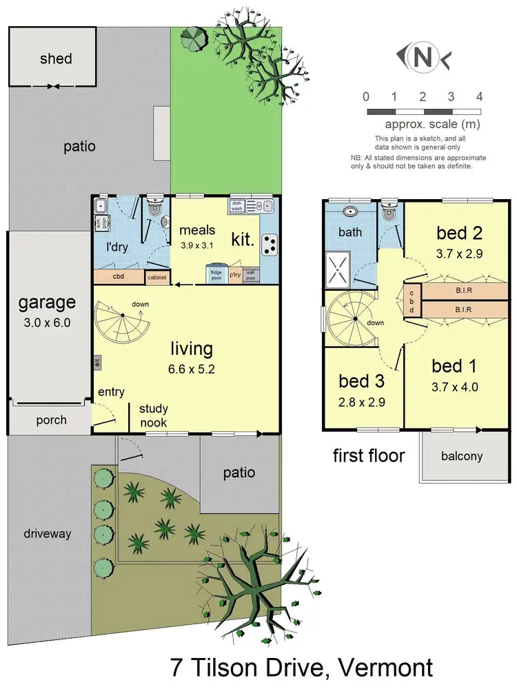 Floorplan of Homely house listing, 7 Tilson Drive, Vermont VIC 3133