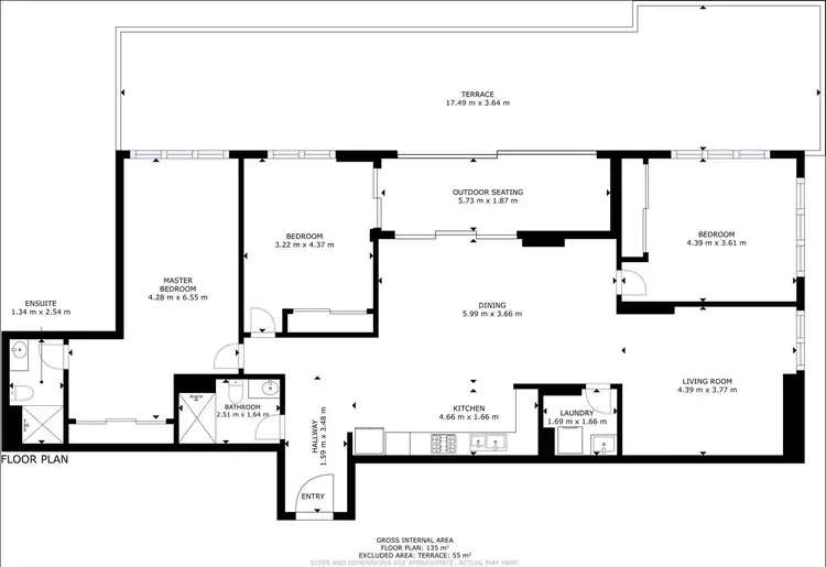 Floorplan of Homely unit listing, 409/10 Fielder Street, West Gosford NSW 2250