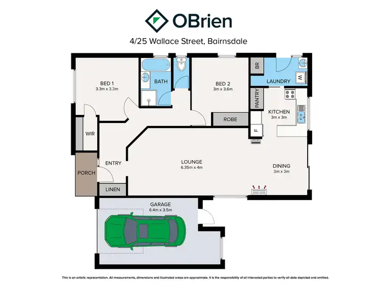 Floorplan of Homely unit listing, 4/25 Wallace Street, Bairnsdale VIC 3875