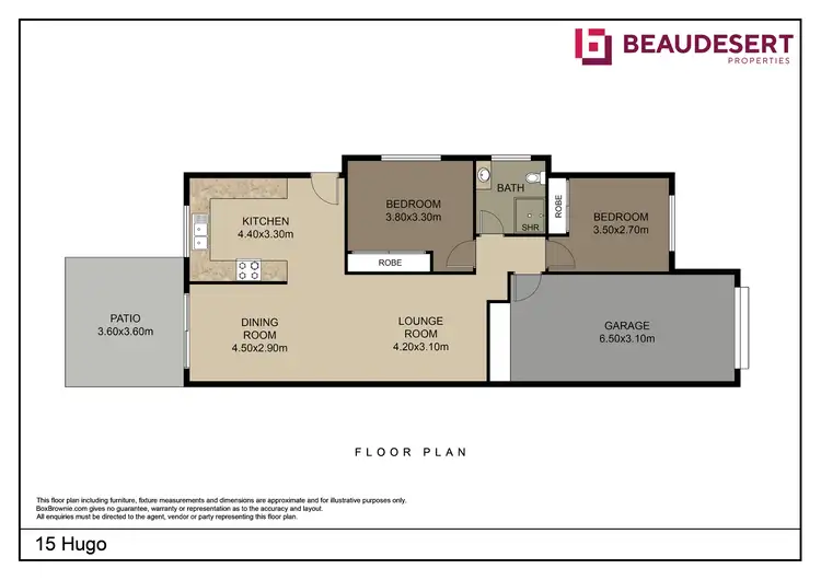 Floorplan of Homely unit listing, 15B Hugo Drive, Beaudesert QLD 4285