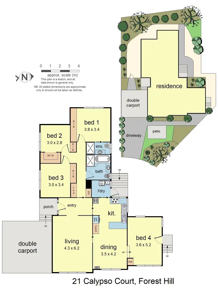 Floorplan of Homely house listing, 21 Calypso Court, Forest Hill VIC 3131