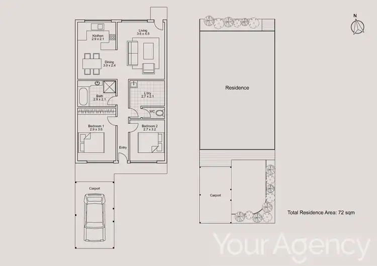 Floorplan of Homely villa listing, 11/29 Taurus Street, Elermore Vale NSW 2287
