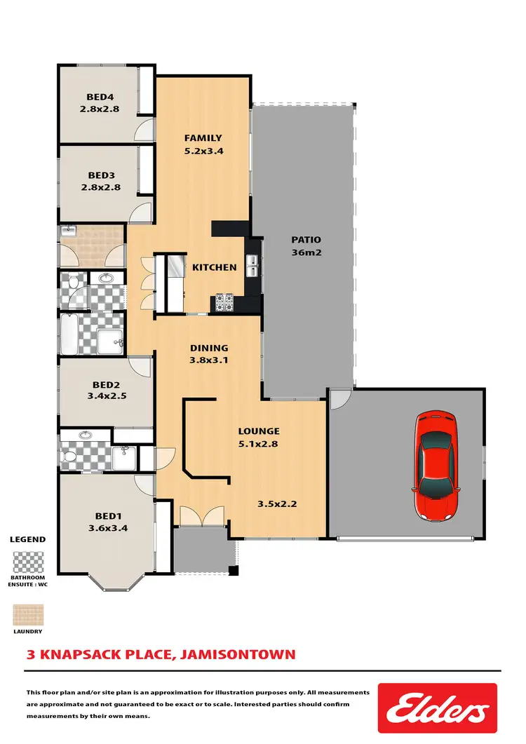 Floorplan of Homely house listing, 3 Knapsack Place, Jamisontown NSW 2750