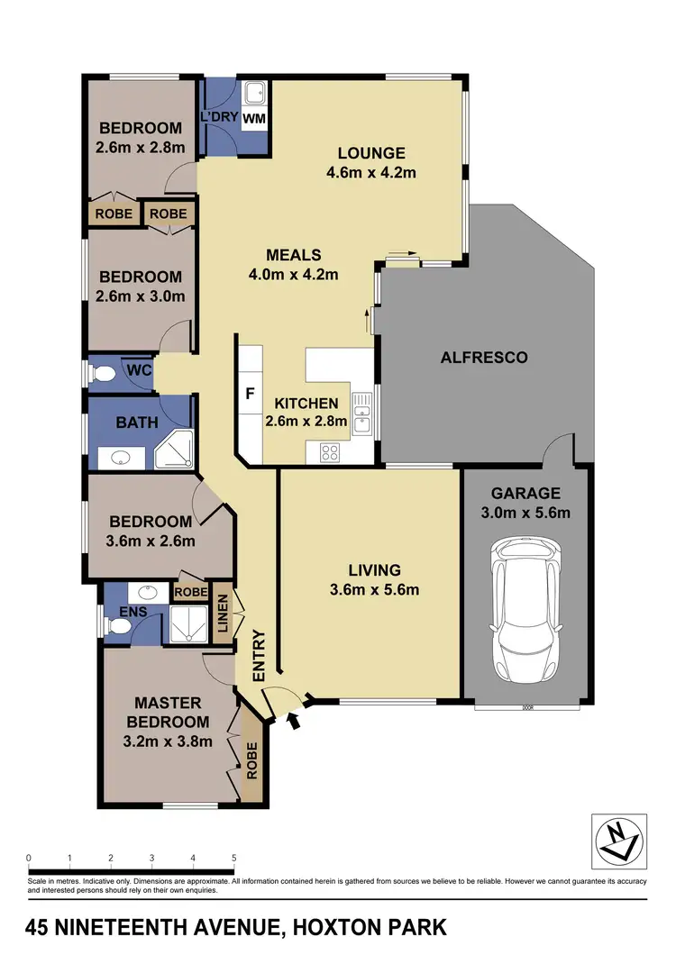 Floorplan of Homely house listing, 45 Nineteenth Av, Hoxton Park NSW 2171