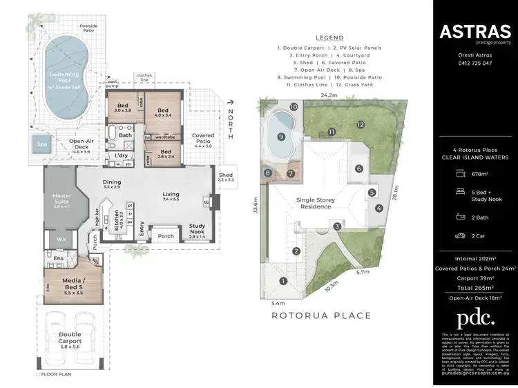 Floorplan of Homely house listing, 4 Rotorua Place, Clear Island Waters QLD 4226