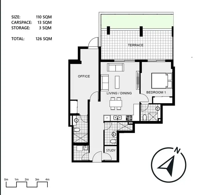 Floorplan of Homely apartment listing, G05/14 Pope Street, Ryde NSW 2112