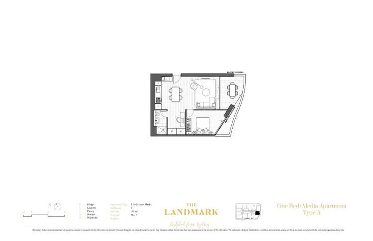 Floorplan of Homely apartment listing, 3007/500 Pacific Highway, St Leonards NSW 2065