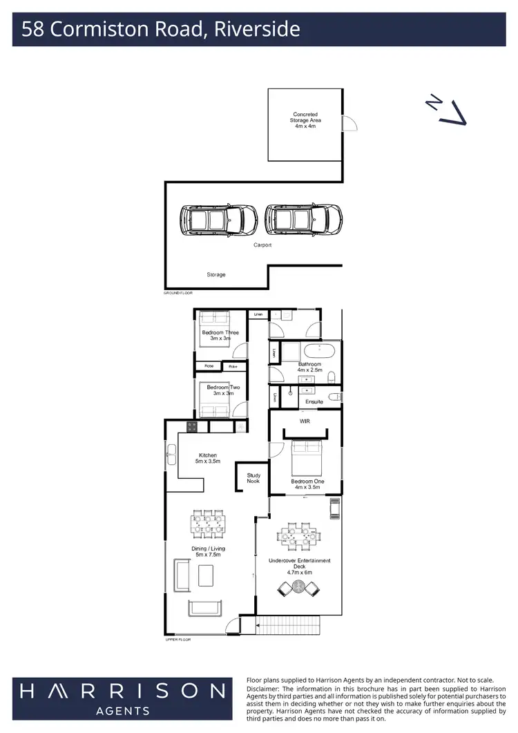 Floorplan of Homely house listing, 58 Cormiston Road, Riverside TAS 7250