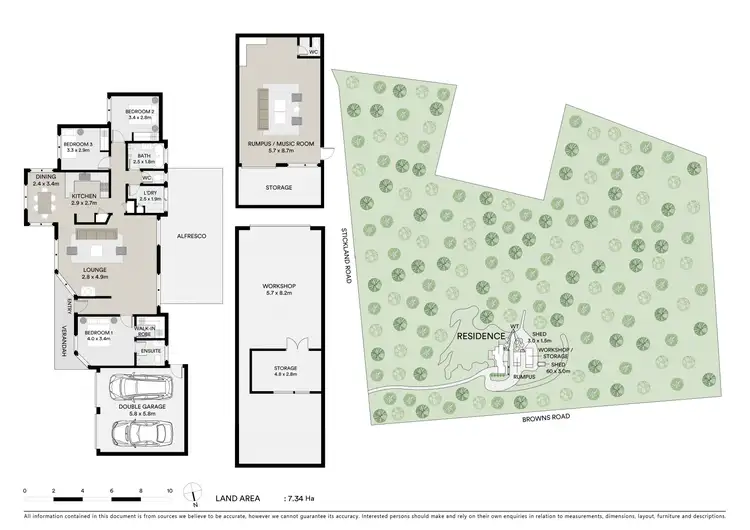 Floorplan of Homely house listing, 668 Browns Road, Scarsdale VIC 3351