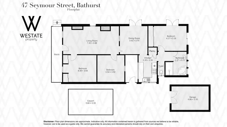 Floorplan of Homely house listing, 47 Seymour Street, Bathurst NSW 2795