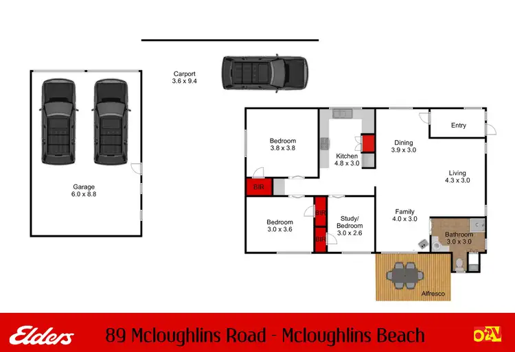 Floorplan of Homely house listing, 89 Mcloughlins Road, Mcloughlins Beach VIC 3874