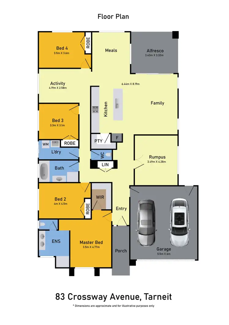 Floorplan of Homely house listing, 83 Crossway Avenue, Tarneit VIC 3029