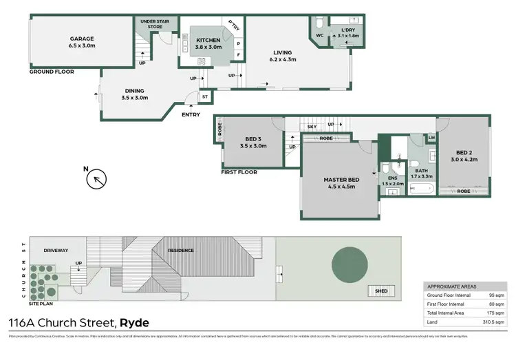 Floorplan of Homely semi-detached listing, 116A Church Street, Ryde NSW 2112