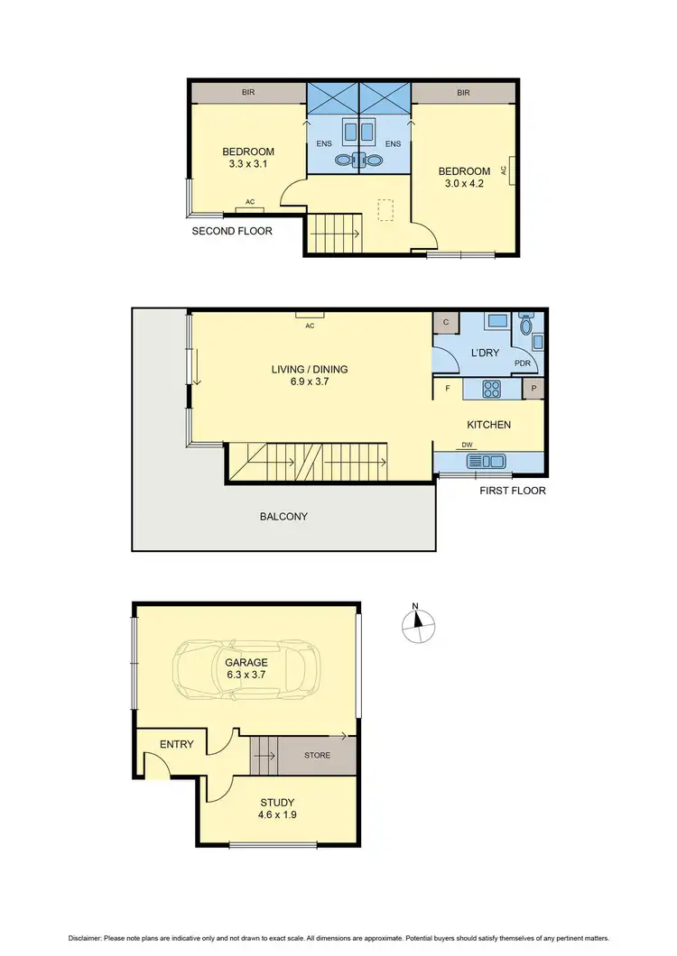 Floorplan of Homely townhouse listing, 1/32 Earl Street, Airport West VIC 3042