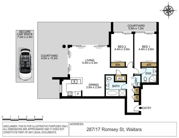 Floorplan of Homely apartment listing, 287/17-21 Romsey Street, Waitara NSW 2077