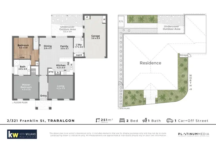 Floorplan of Homely townhouse listing, 2/321 Franklin Street, Traralgon VIC 3844