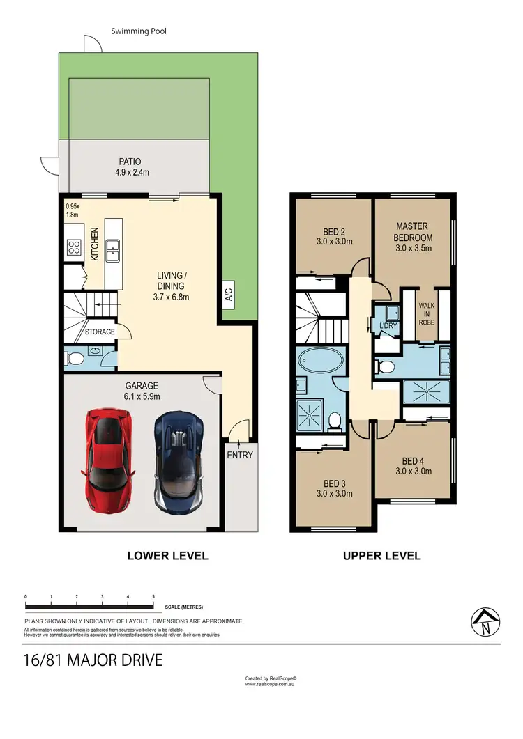 Floorplan of Homely townhouse listing, 16/81 Major Drive, Rochedale QLD 4123