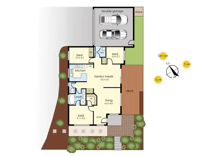 Floorplan of Homely villa listing, 14 Sycamore Road, Frankston South VIC 3199