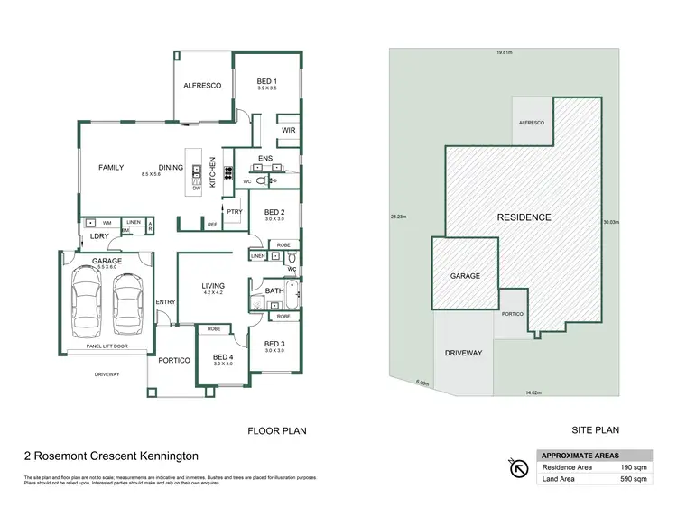 Floorplan of Homely house listing, 2 Rosemont Crescent, Kennington VIC 3550