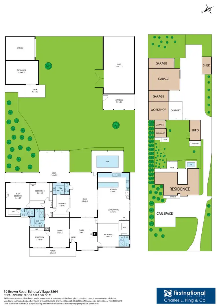 Floorplan of Homely house listing, 19 Brown Road, Echuca VIC 3564