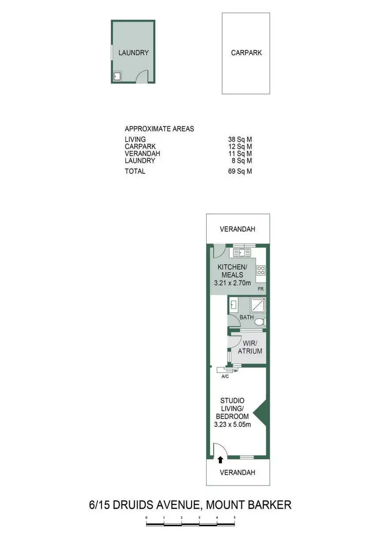 Floorplan of Homely unit listing, 6/15 Druids Avenue, Mount Barker SA 5251