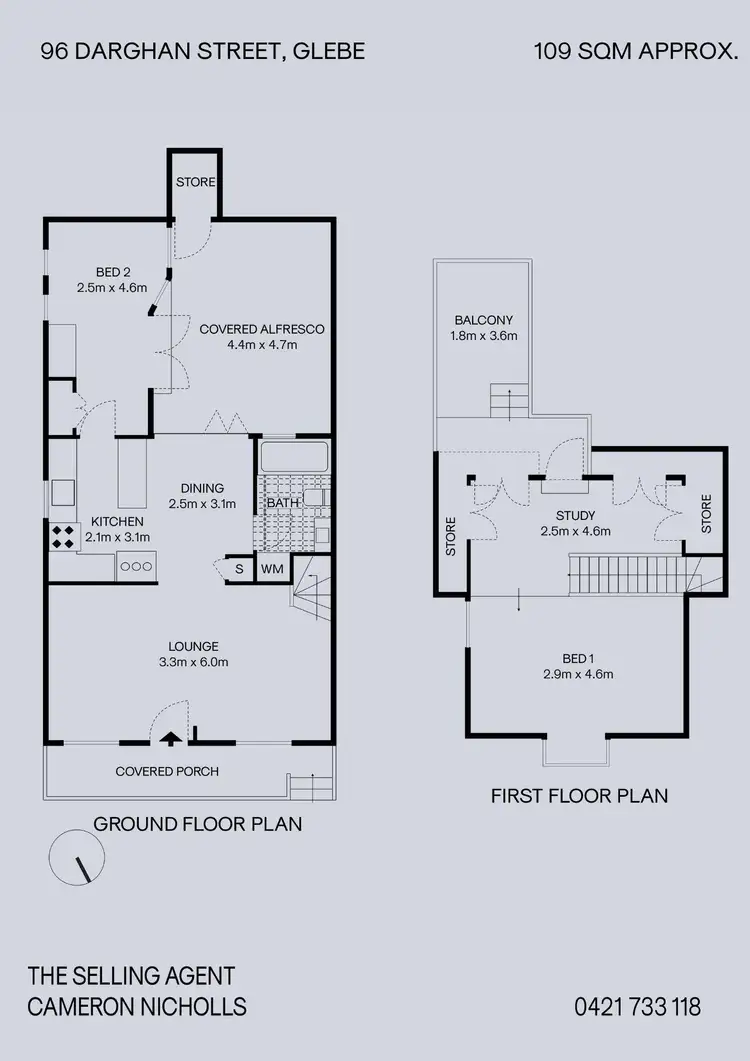 Floorplan of Homely house listing, 96 Darghan Street, Glebe NSW 2037
