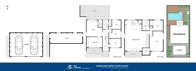 Floorplan of Homely house listing, 26 Bingara Drive, Sandy Point NSW 2172