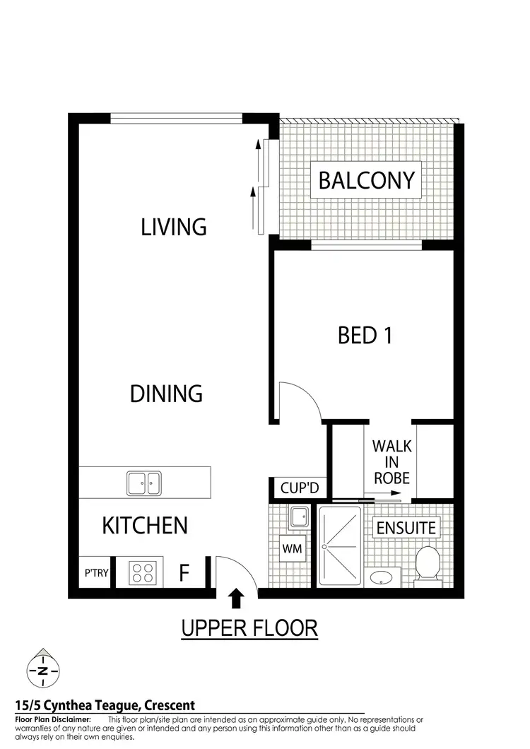 Floorplan of Homely unit listing, 15/5 Cynthea Teague Crescent, Greenway ACT 2900