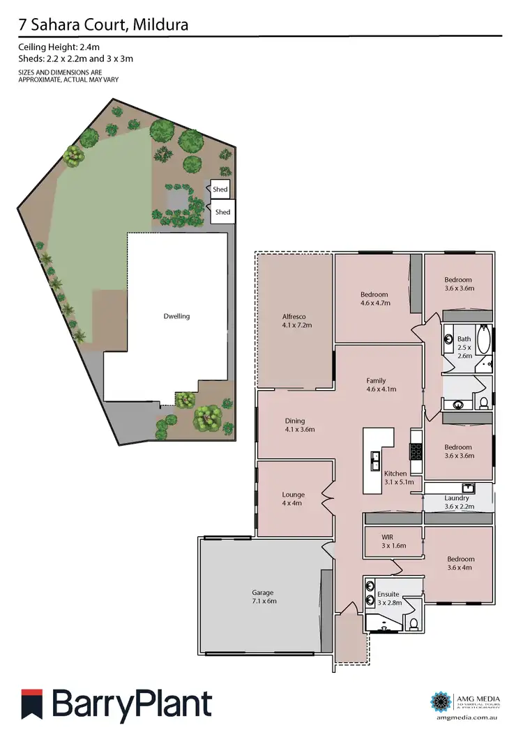 Floorplan of Homely house listing, 7 Sahara Court, Mildura VIC 3500
