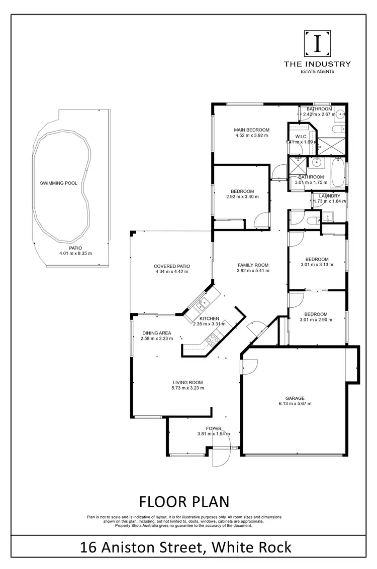 Floorplan of Homely house listing, 16 Aniston Street, White Rock QLD 4868
