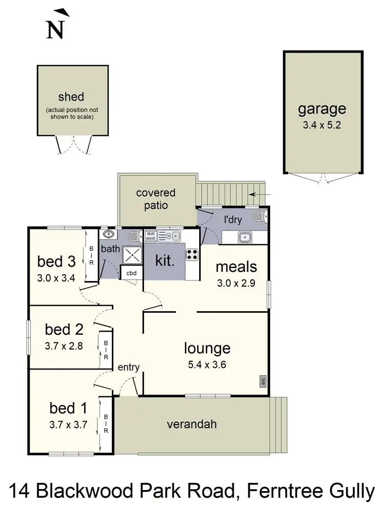 Floorplan of Homely house listing, 14 Blackwood Park Road, Ferntree Gully VIC 3156