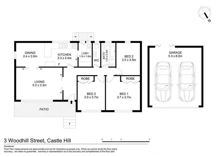 Floorplan of Homely house listing, 3 Woodhill Street, Castle Hill NSW 2154