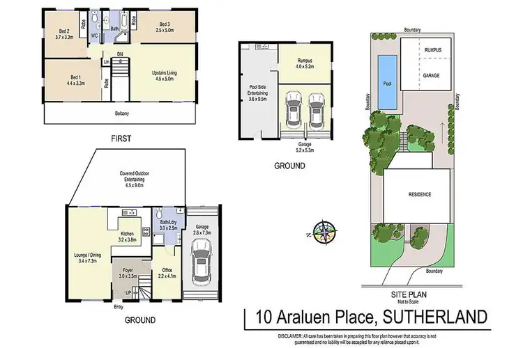 Floorplan of Homely house listing, 10 Araluen Place, Sutherland NSW 2232