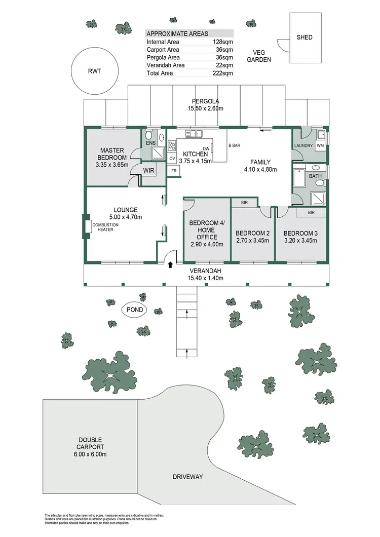 Floorplan of Homely house listing, 190 Piccadilly Road, Piccadilly SA 5151