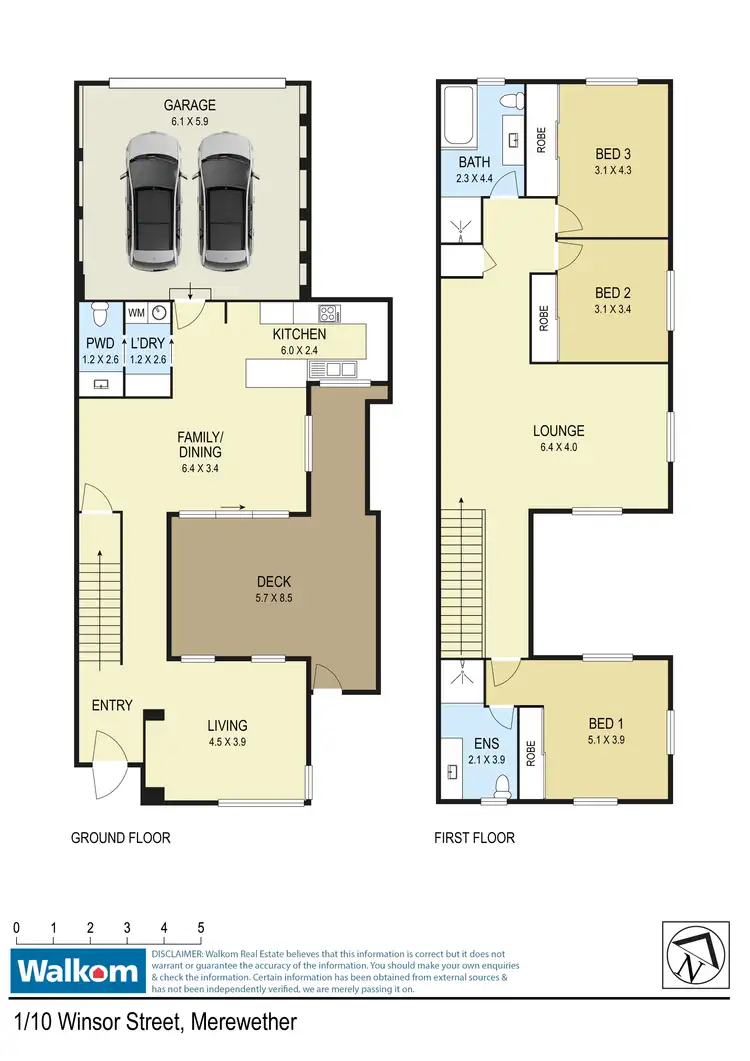 Floorplan of Homely townhouse listing, 1/10 Winsor Street, Merewether NSW 2291