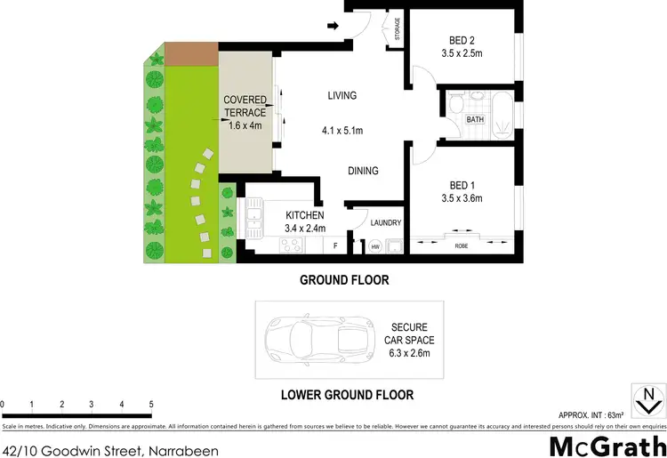 Floorplan of Homely apartment listing, 42/10 Goodwin Street, Narrabeen NSW 2101