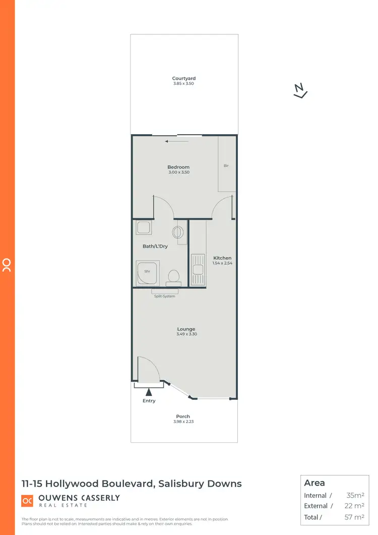 Floorplan of Homely unit listing, 36/11-15 Hollywood Boulevard, Salisbury Downs SA 5108