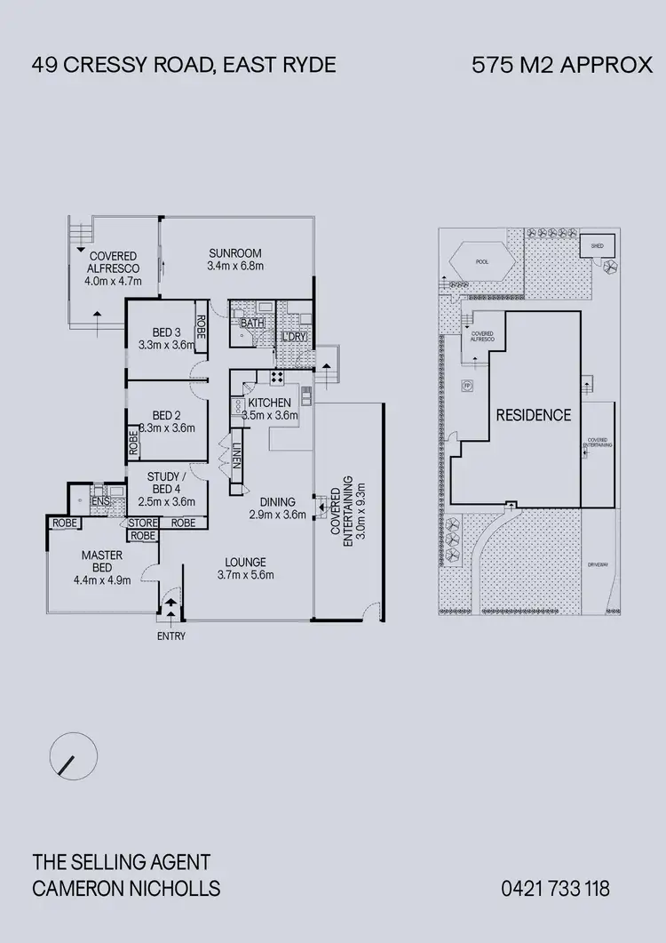 Floorplan of Homely house listing, 49 Cressy Road, East Ryde NSW 2113