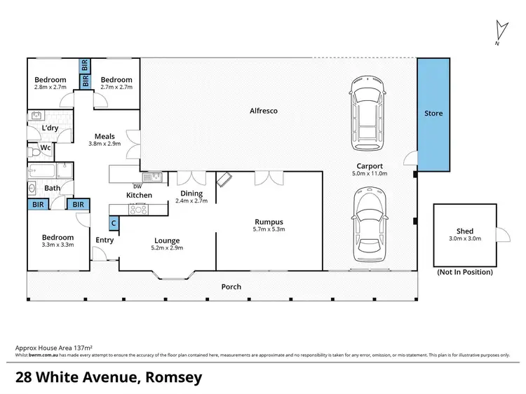 Floorplan of Homely house listing, 28 White Avenue, Romsey VIC 3434