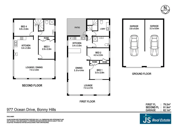 Floorplan of Homely house listing, 977 Ocean Drive, Bonny Hills NSW 2445
