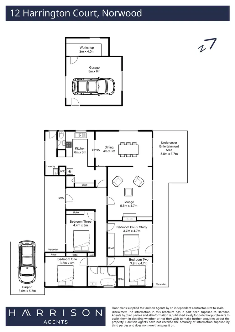Floorplan of Homely house listing, 12 Harrington Court, Norwood TAS 7250