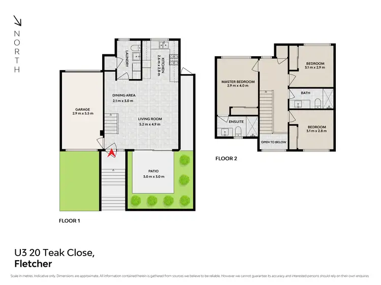 Floorplan of Homely house listing, 3/20 Teak Close, Fletcher NSW 2287
