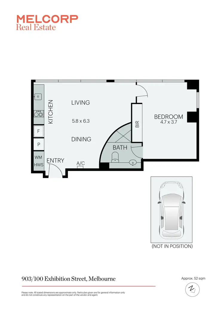 Floorplan of Homely apartment listing, 903/100 Exhibition Street, Melbourne VIC 3000