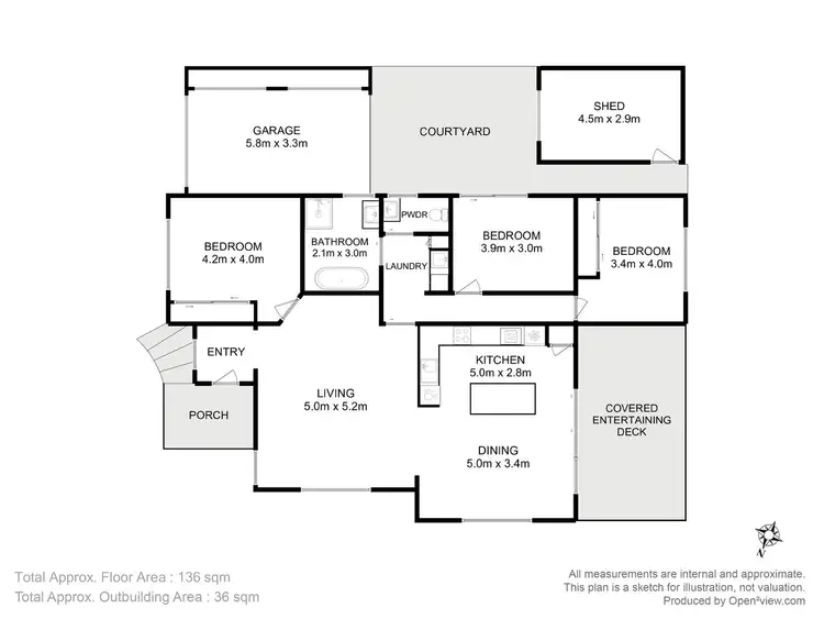 Floorplan of Homely house listing, 3 Taranaki Place, Snug TAS 7054